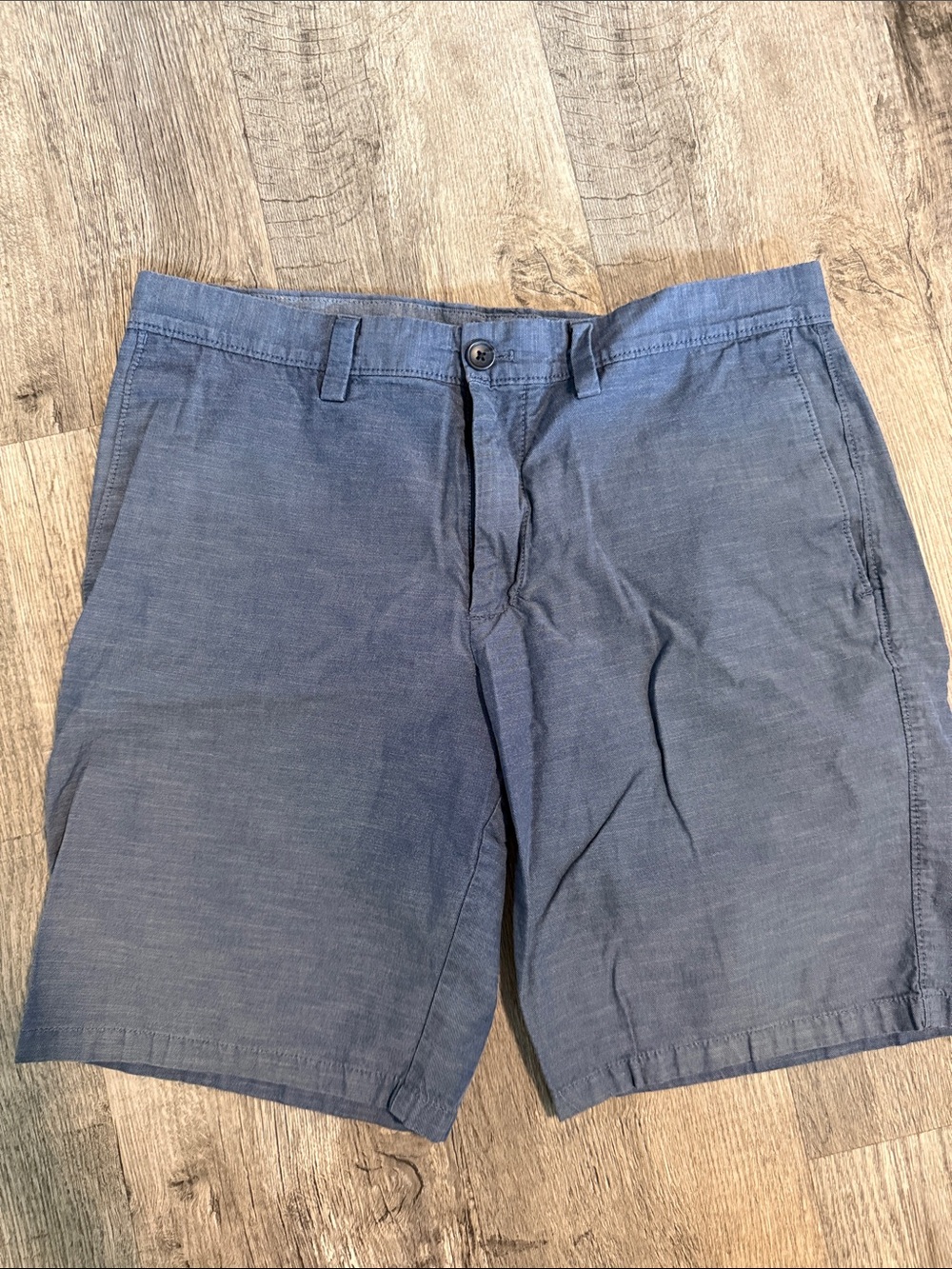 Banana Republic Men's Slate Blue Flat-Front Shorts